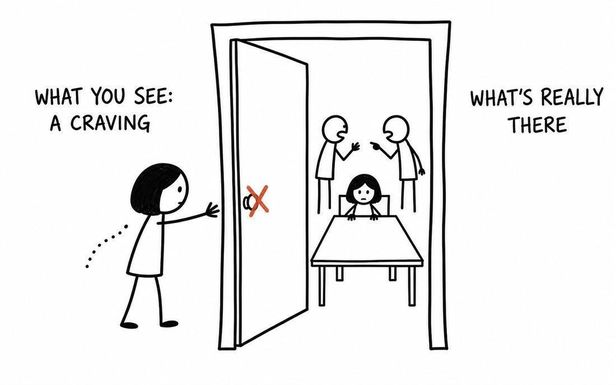 What you see: a craving. What's really there: a younger you